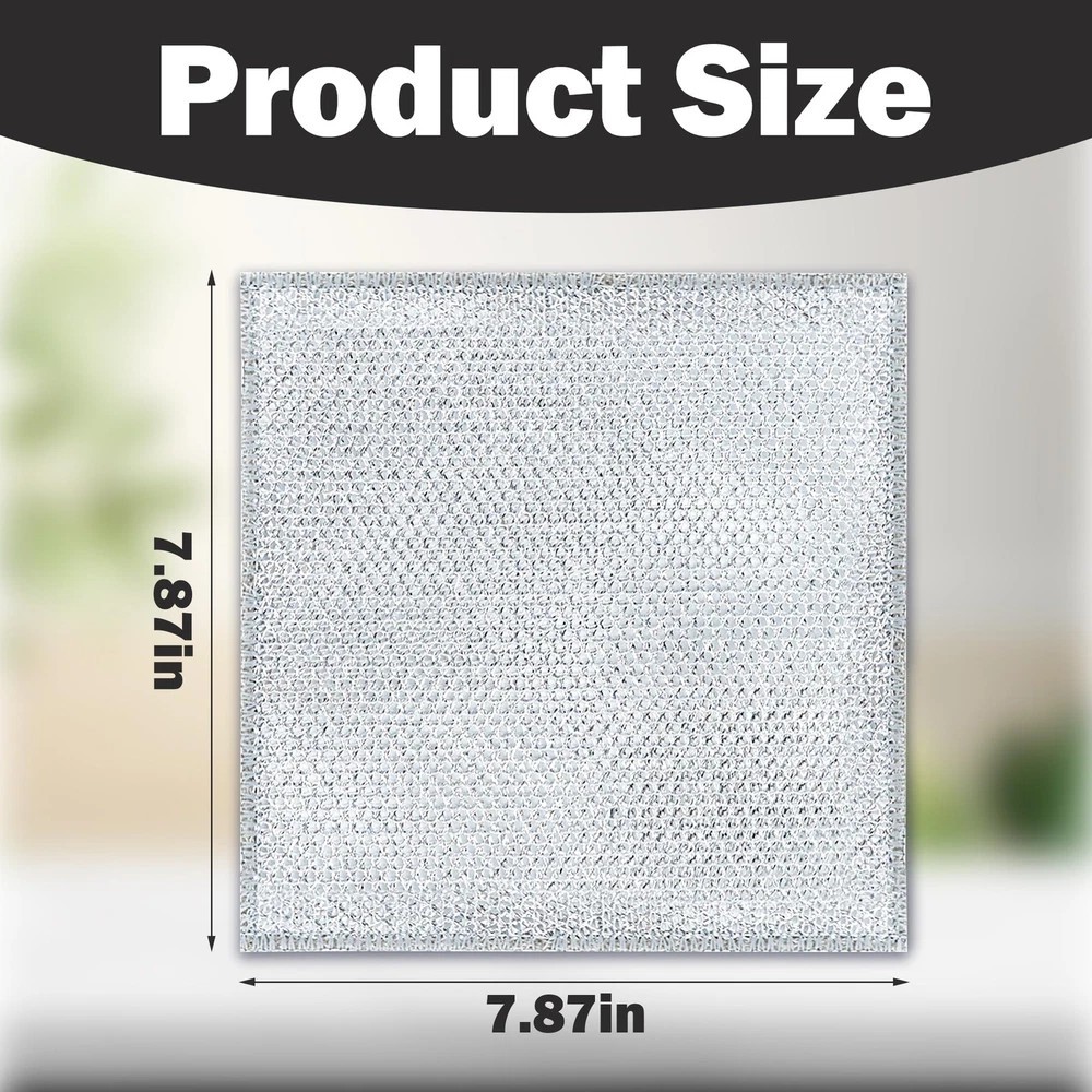 Double-Layer Non Scratch Scrubber Wire Cleaning Dishwashing Rag for Cookware