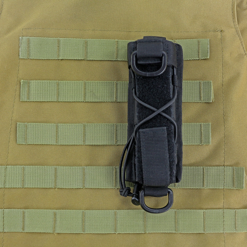 Tactical Flashlight Holster Belt Open-top MOLLE Vertical & Horizontal Carrying