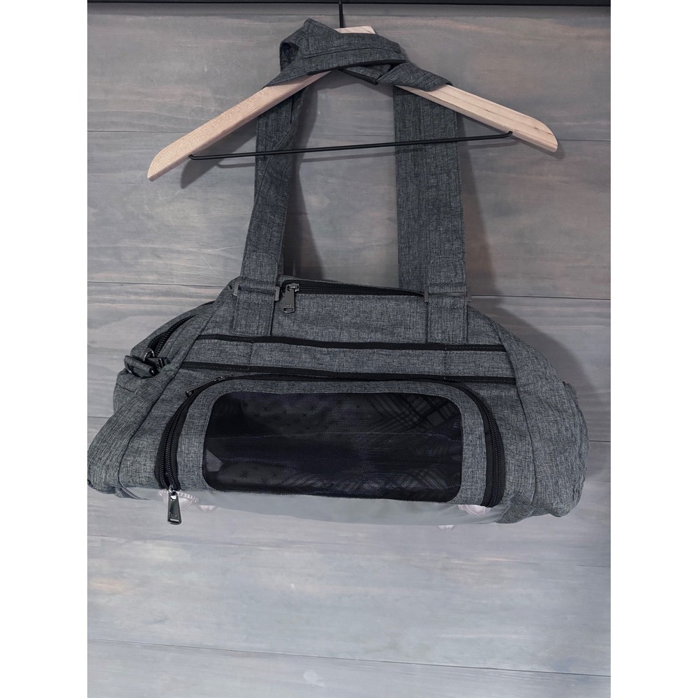Lug Propeller Overnight Bag Quilted Grey Weekender