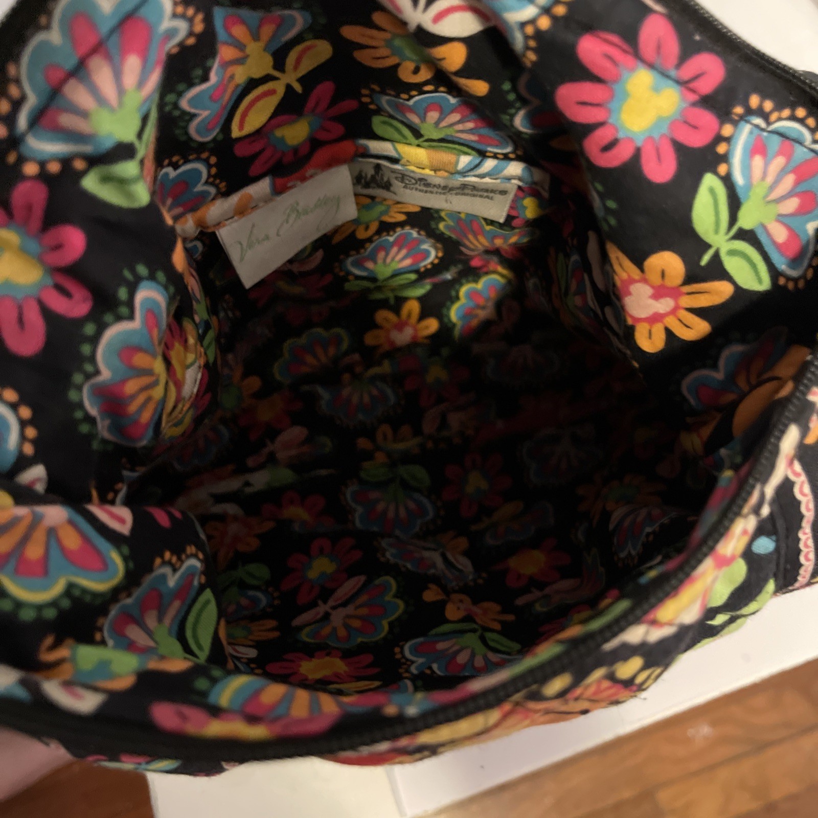 Vera Bradley Disney Parks Midnight with Mickey Mini Hipster Crossbody Purse Bag