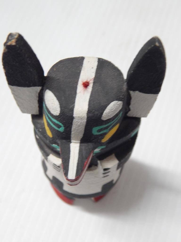 VINTAGE HOPI PUEBLO INDIAN HIGHWAY ROUTE 66 BADGER KACHINA - XLNT !