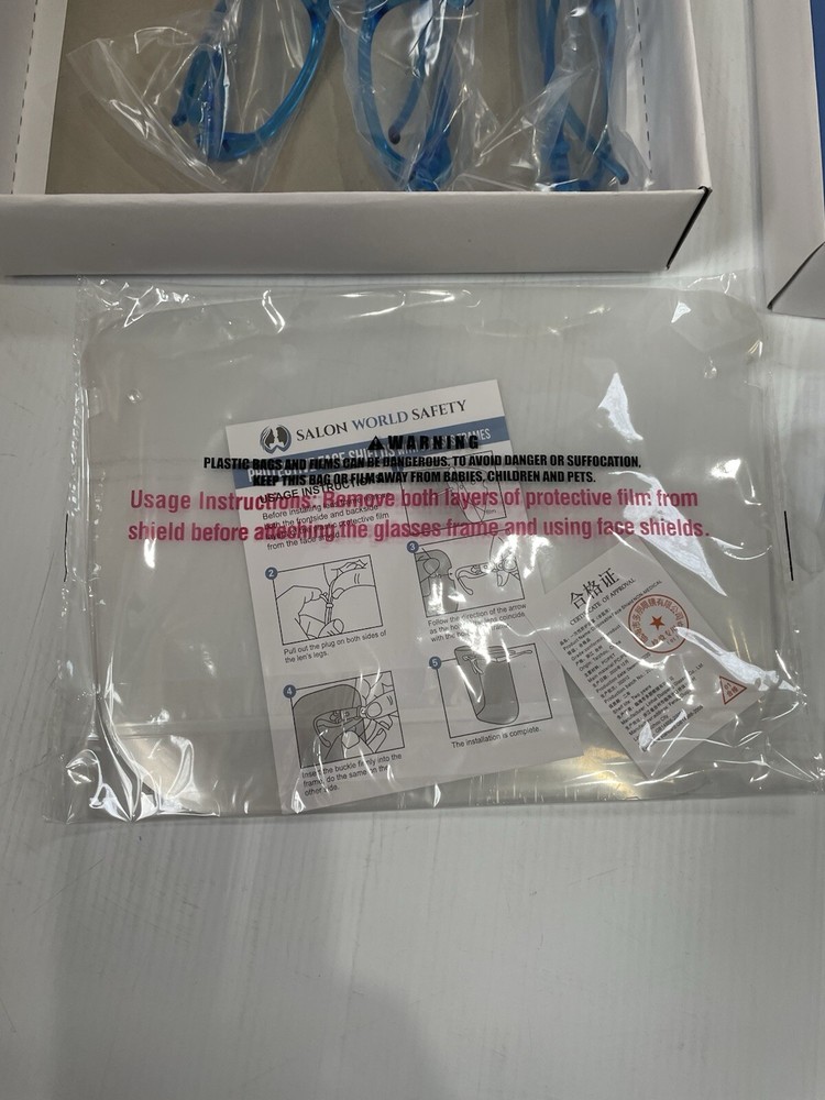 Protective Face Shields 4 Pack