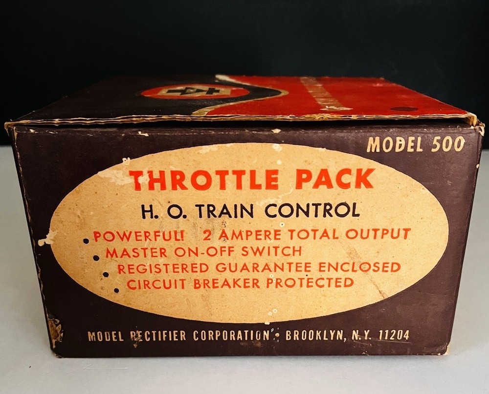 MRC Throttle Pack HO Train Control Model 500 With Box - TESTED WORKS