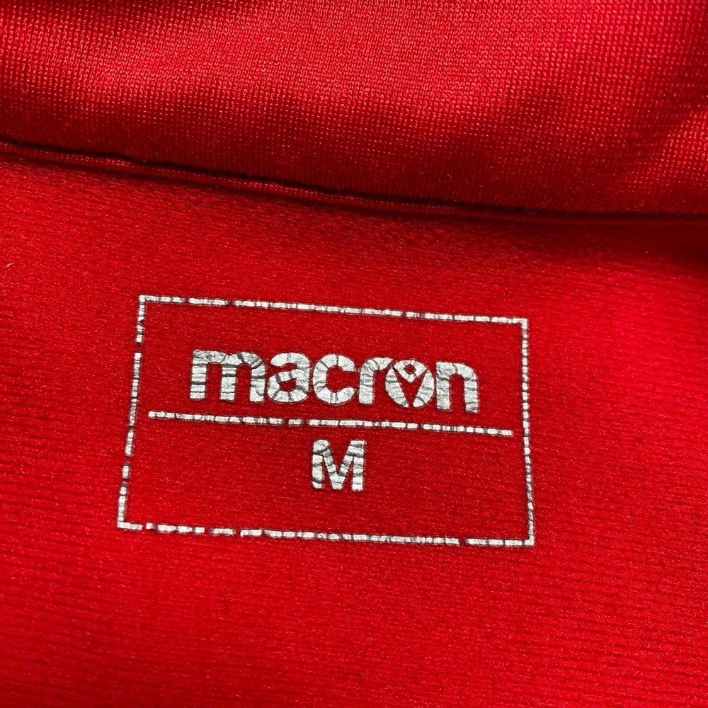 MACRON Jacket Men's Medium Red DWFA Academy Zip Polyester