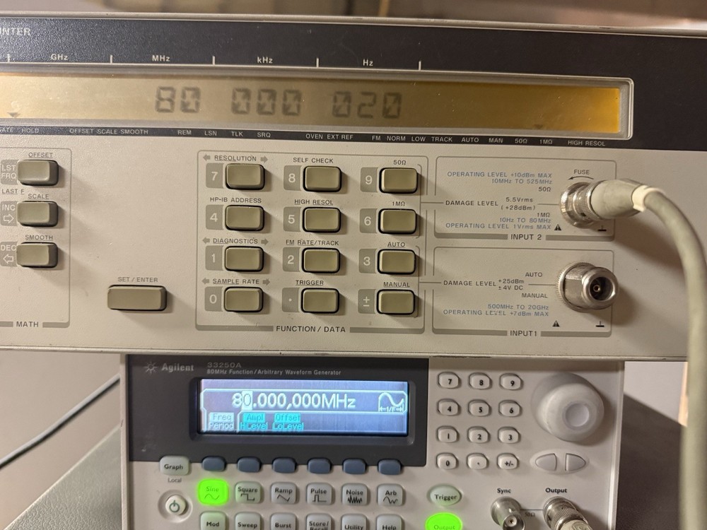 Agilent 33250A 80MHz Arbitrary Waveform Generator Tested READ