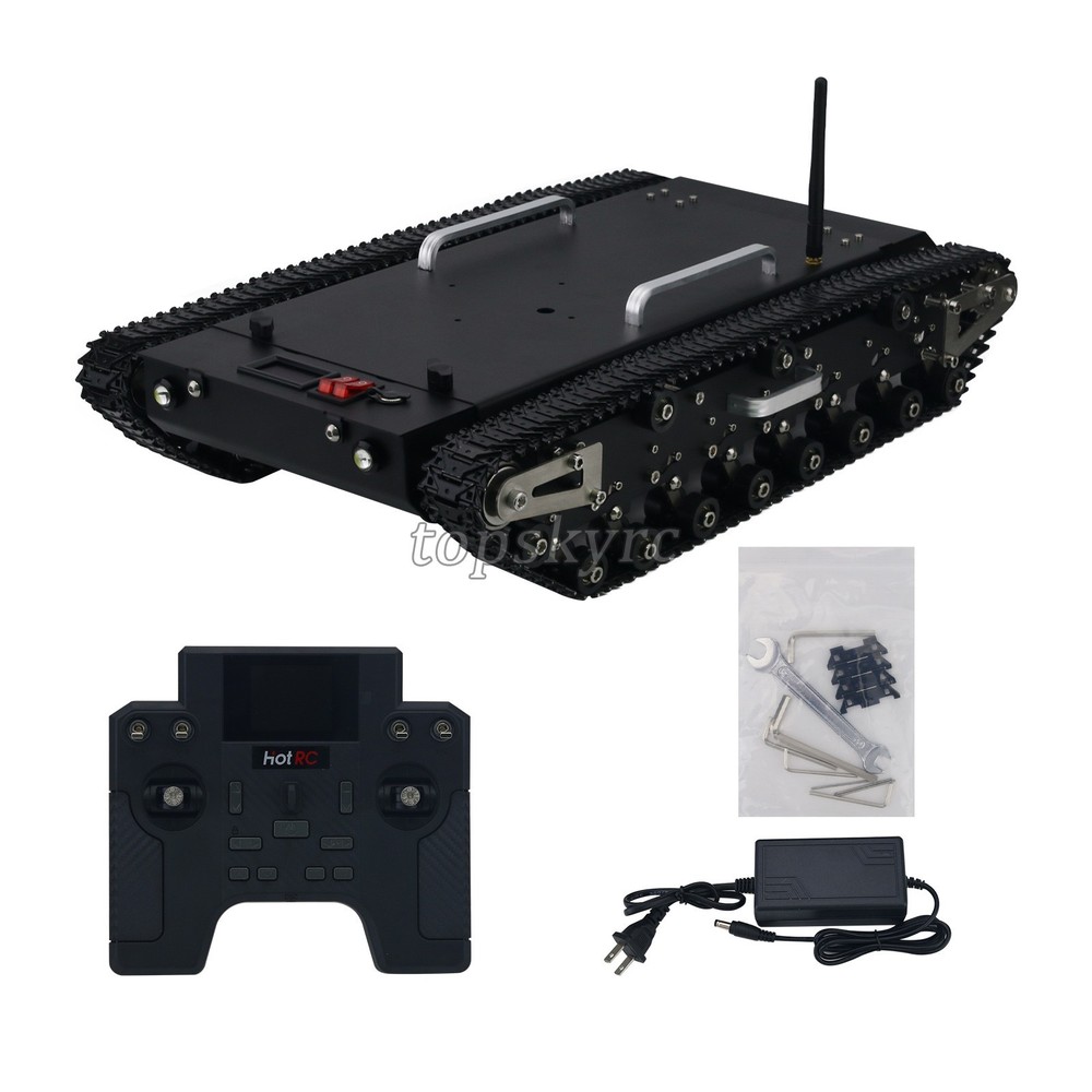 WT-500S Tank Chassis Robot Chassis Remote Control Smart Car with Control System