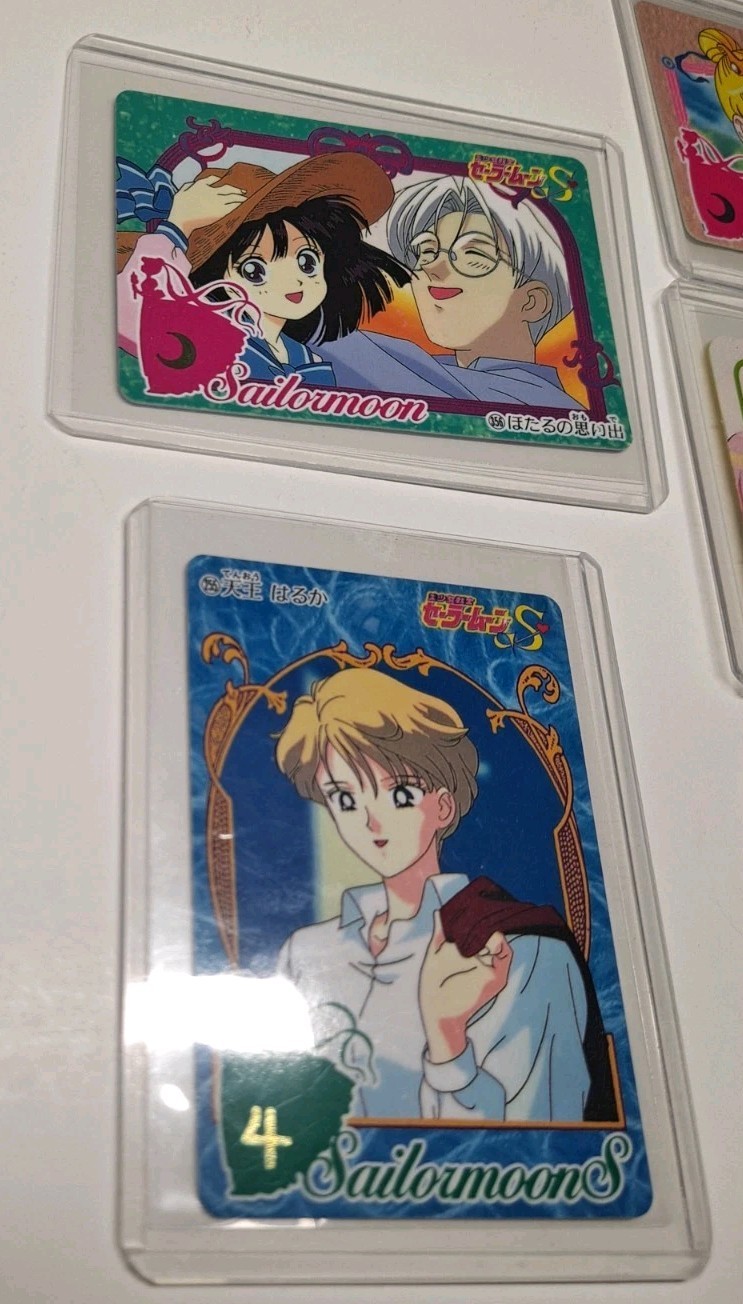 Sailor Moon Trading Cards Lot of 5 2016 Anime Japan Carddass Marumiya Sticker