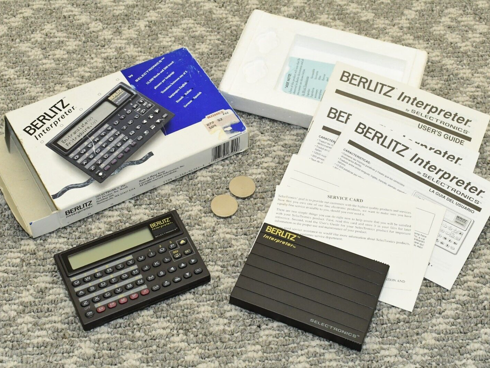Berlitz Interpreter by Selectronics Five Language Translator Model TR500