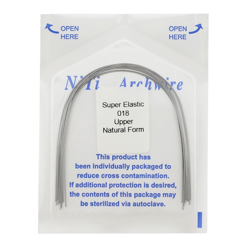 100PCS Dental Orthodontic Niti Arch Wire Rectangular Round Natural Upper Lower
