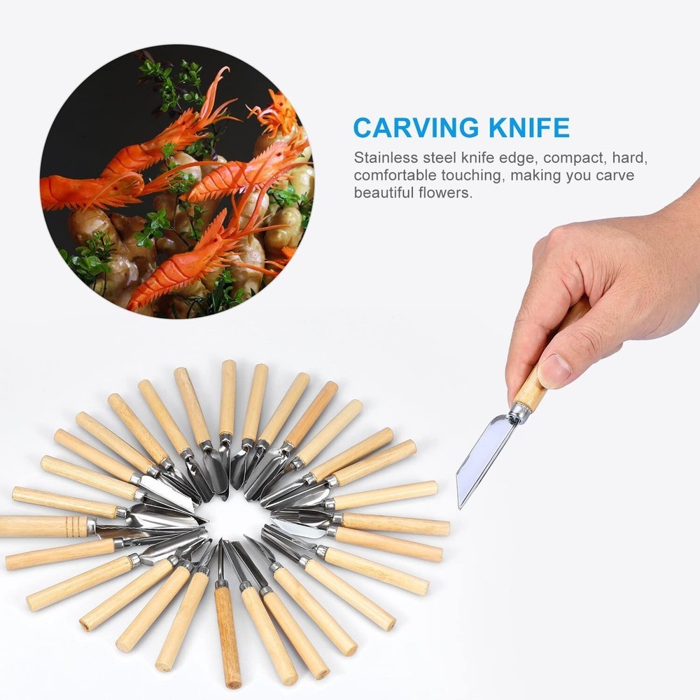 80 Pcs Portable Carving Set Sculpting Modeling Tools Kitchen Tool