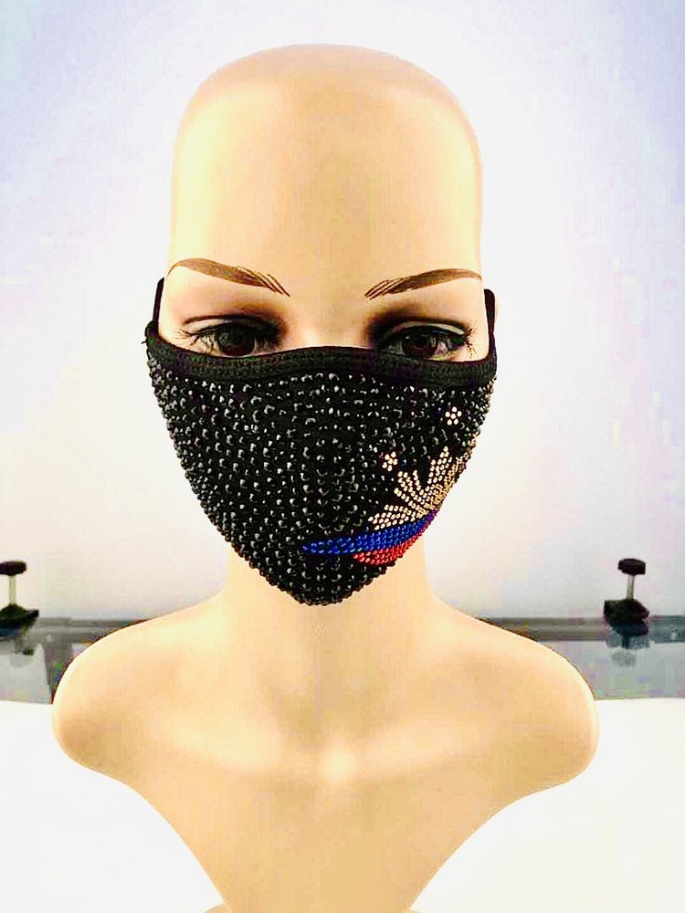 Pinoy Pride Rhinestone Bling Mask