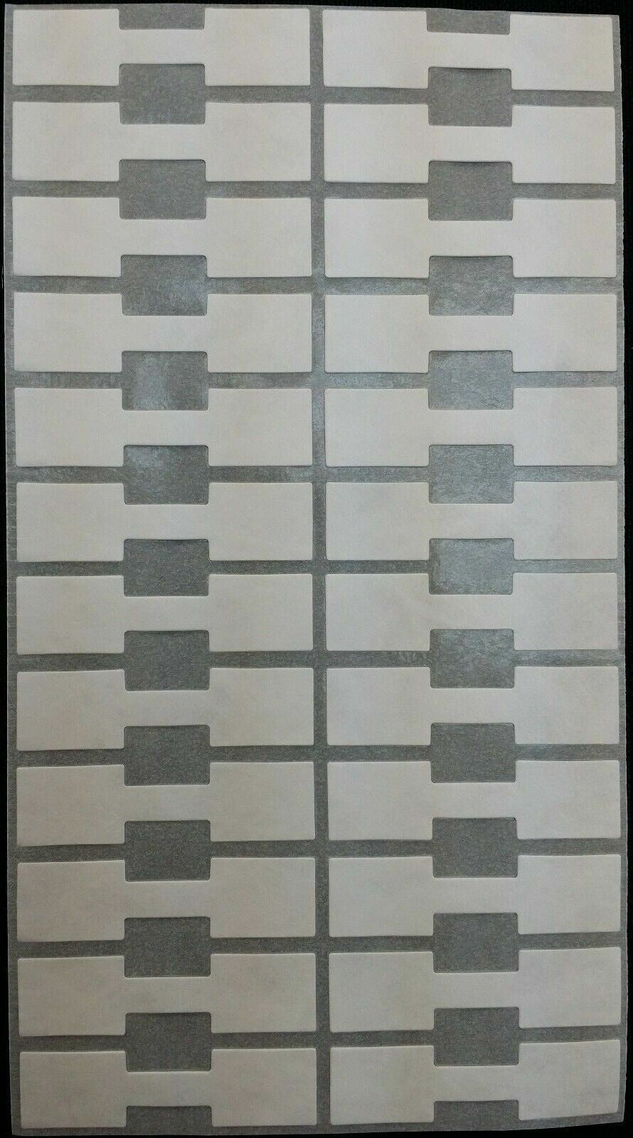 1000 PCS White Price Tags Stickers, Jewelry Square Barbell Labels Dumbbell Tags