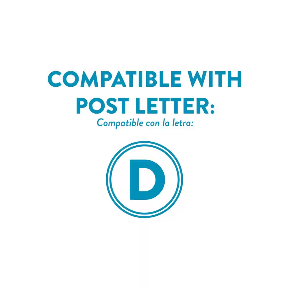 Heavy-Duty Extra Large Jumbo Post Mount Rural Mailbox Galvanized Steel Package
