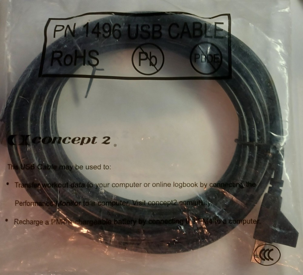 USB Cable for Concept 2 Rowing Machine Indoor Rower concept2 NEW