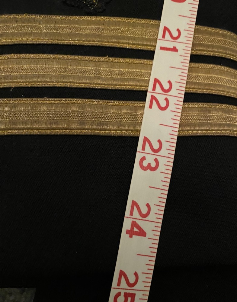 WWII US Navy Commander Supply Corps Dress Blue Jacket Coat Named