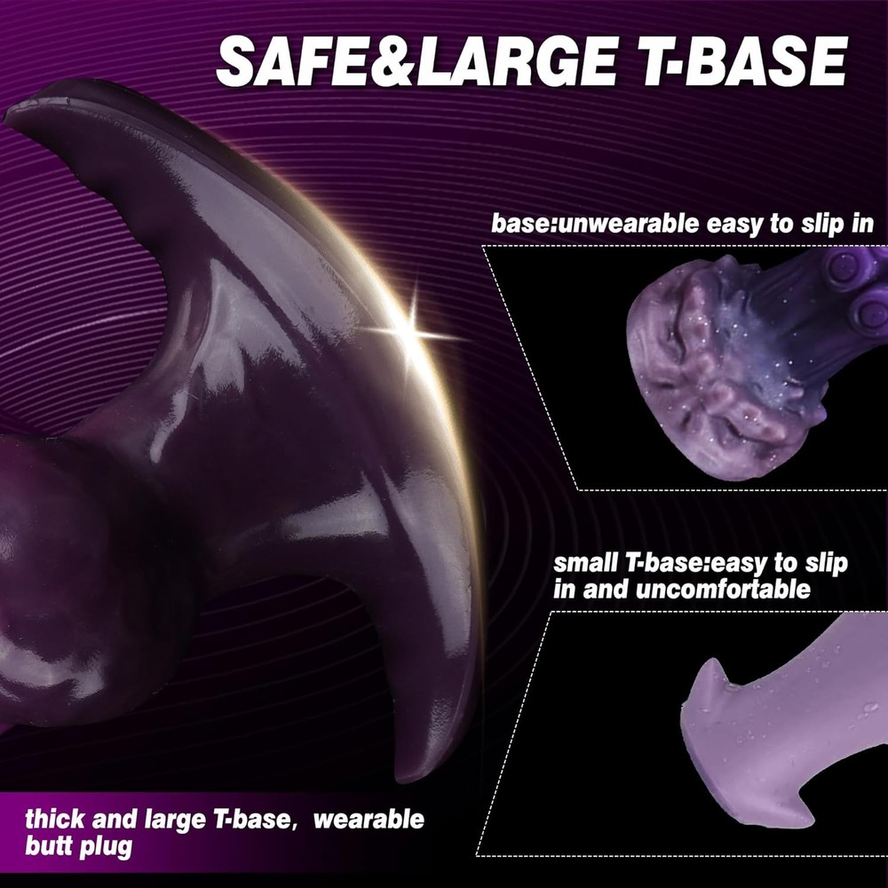 Inflatable Butt Plug Knot Large Buttplug, Huge Anal Inflatable Dildo Silicone We