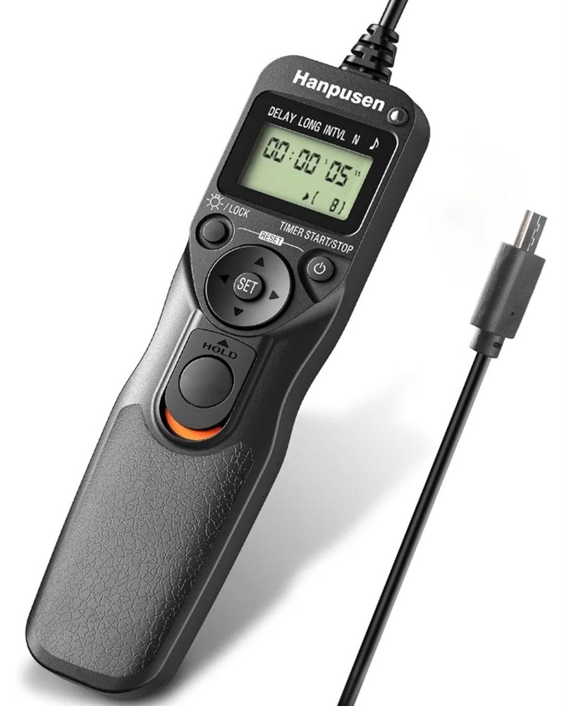 Hanpusen TR-90 Remote Switch With Digital Timer For Camera Shutter Use Open Box