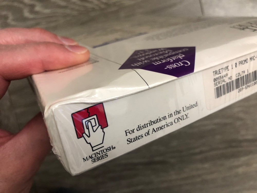 Microsoft True Type Master Set for Macintosh Promo Sample New/Rare