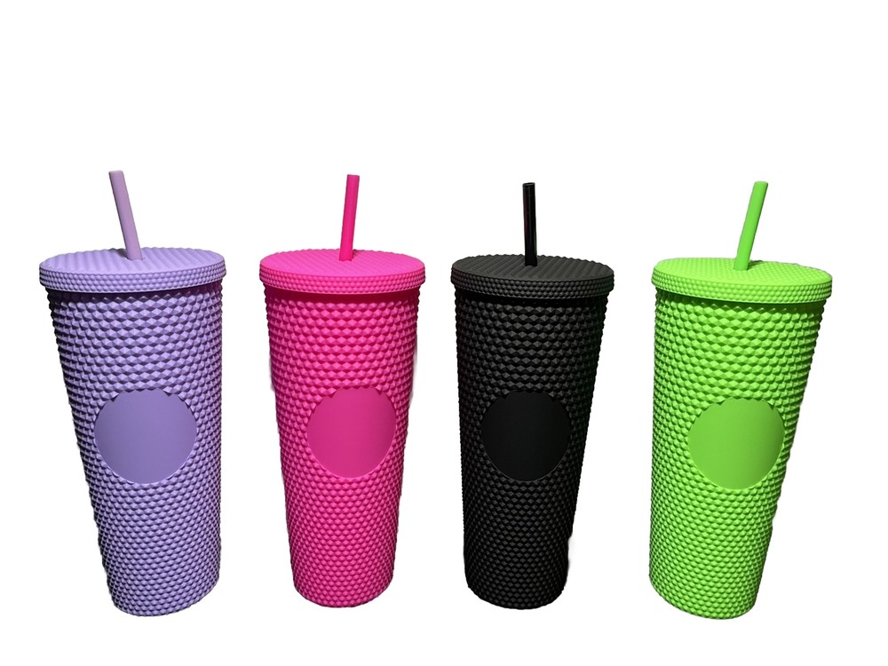 studded cups.