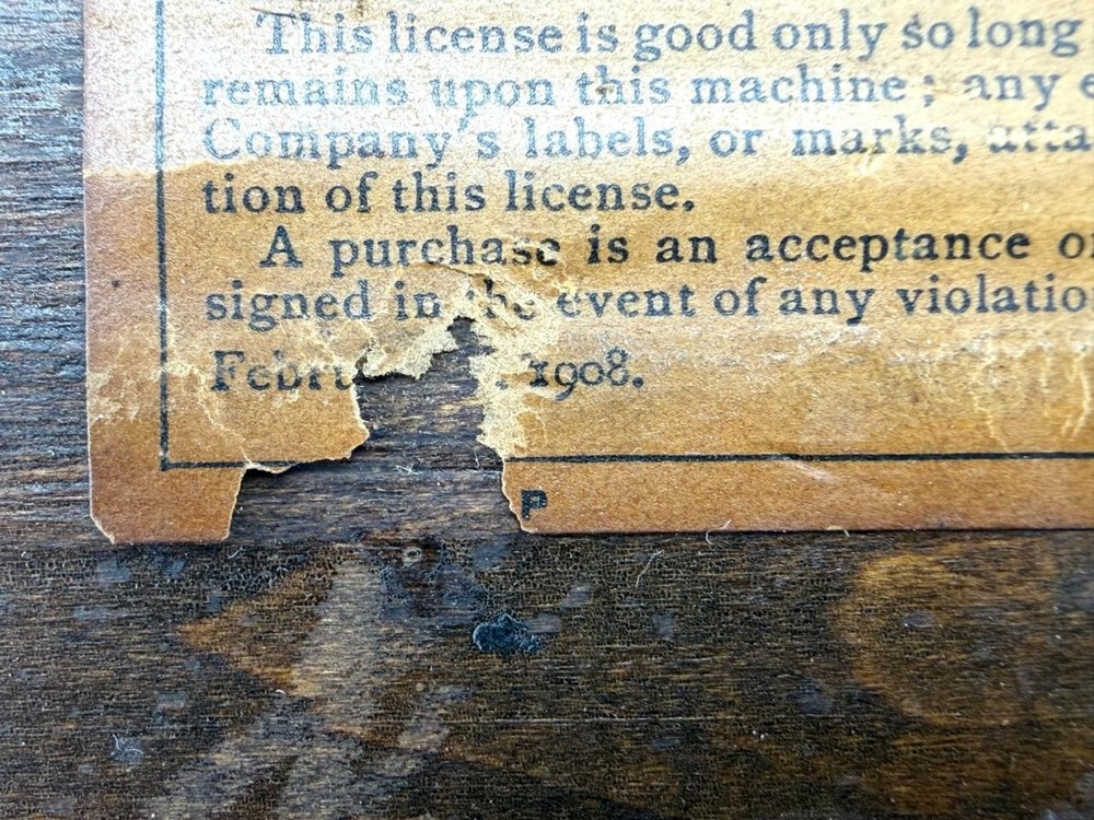 Incomplete c. 1908 Victor Type Type Vic V Phonograph, Talking Machine