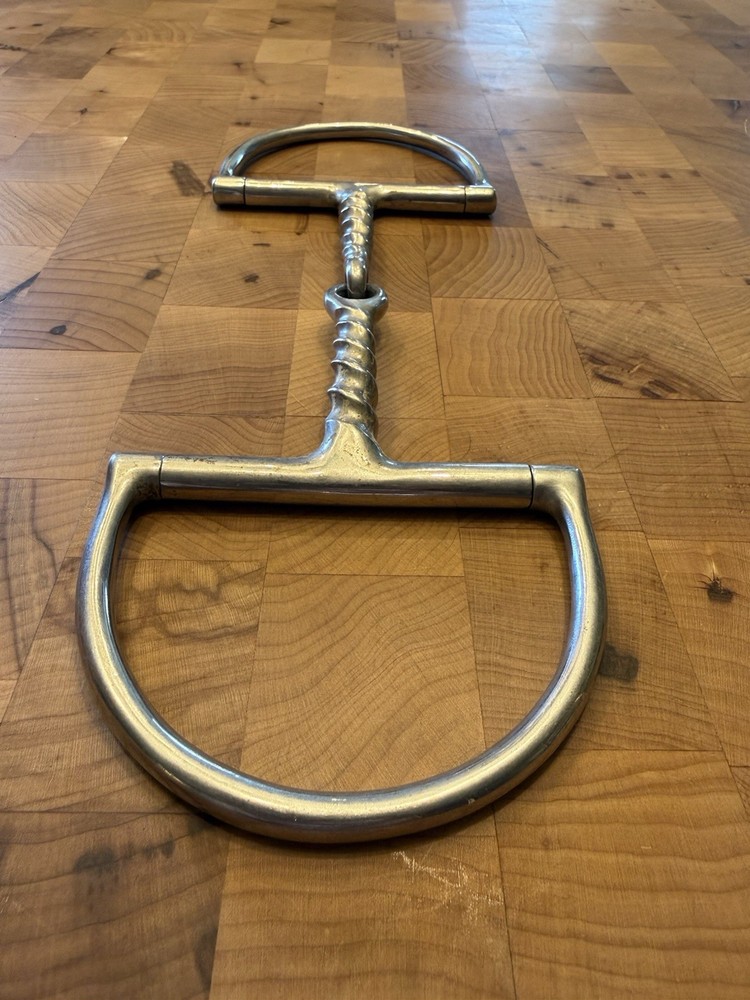 5” D-Ring Snaffle, Corkscrew Single Joint Mouthpiece