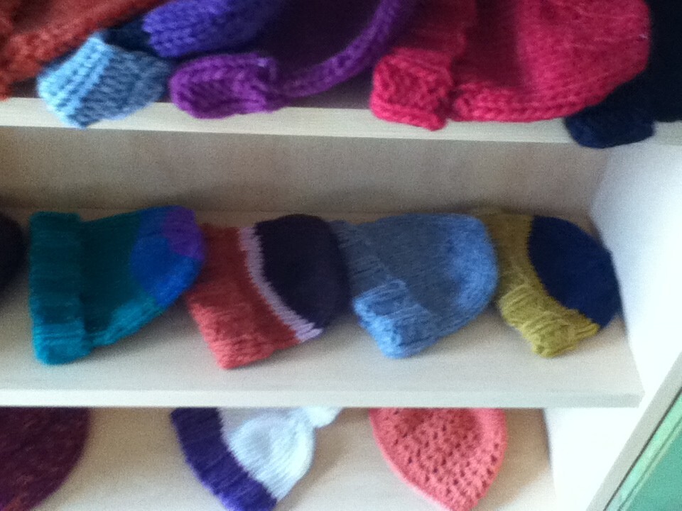 100% Virgin Wool Hand Knitted Hats