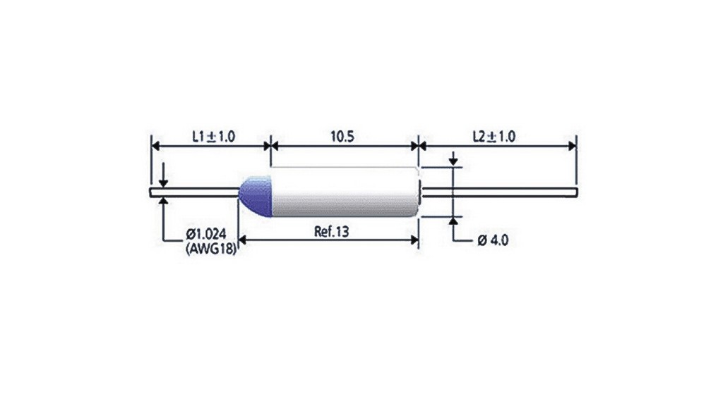 3 Pcs CANTHERM SDF DF110S THERMAL FUSE - FUNCTIONING TEMP: 110 DEGREE