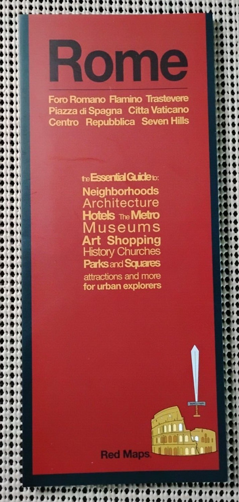 Rome Red Map Travel Guide