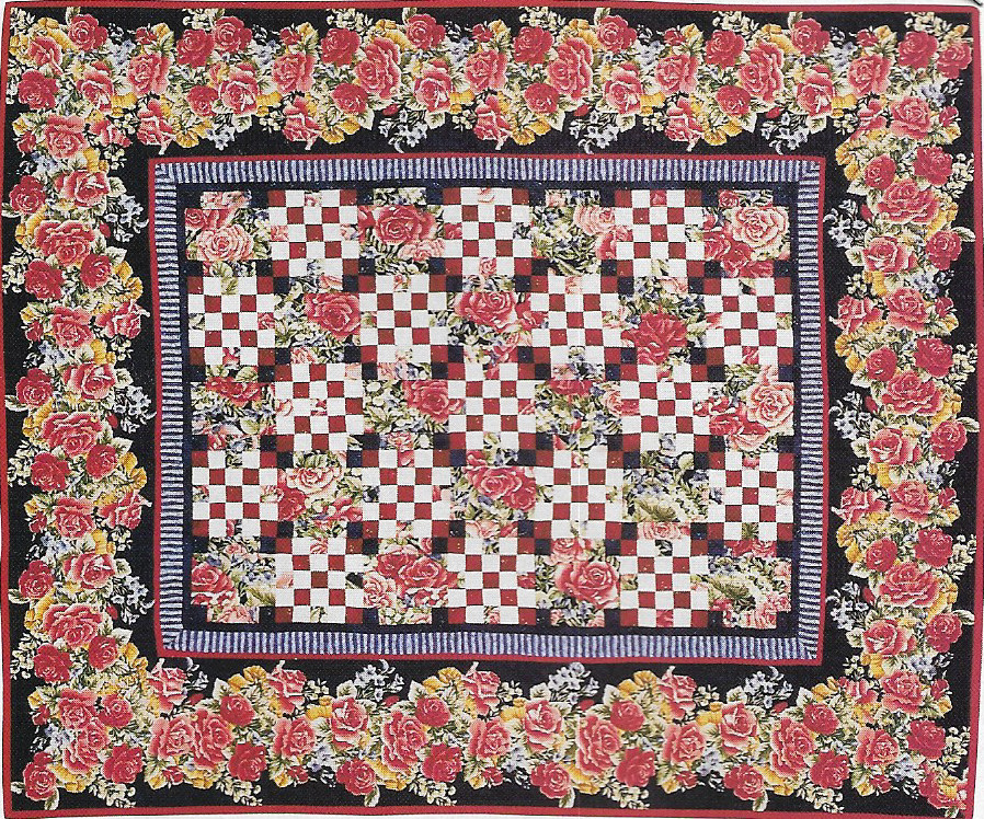 Sweet Rose Chain Quilt quilting pattern instructions