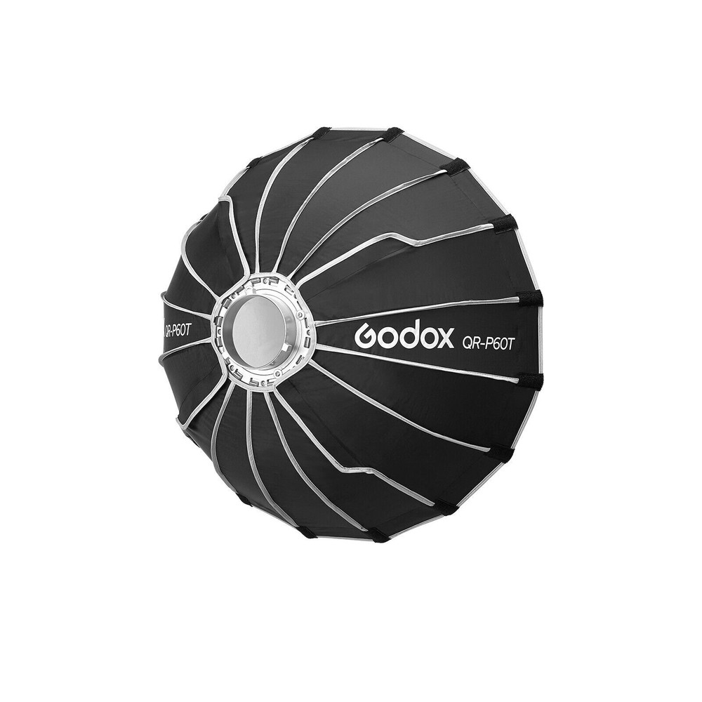 Godox QR-P60T 60cm/23.6inch Parabolic Softbox Quick Release Light Diffuser+ Grid