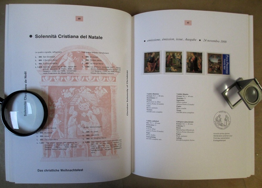 VATICANO volume ufficiale emissioni 1999