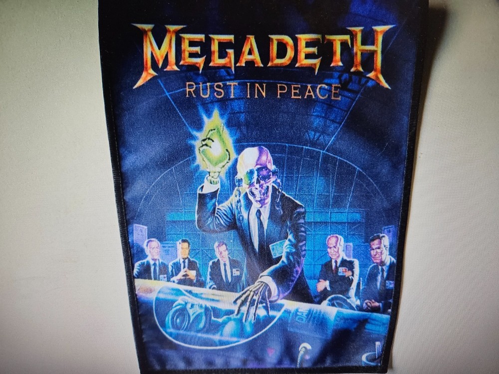 MEGADETH, RUST IN PEACE, SEW ON SUBLIMATED LARGE BACK PATCH