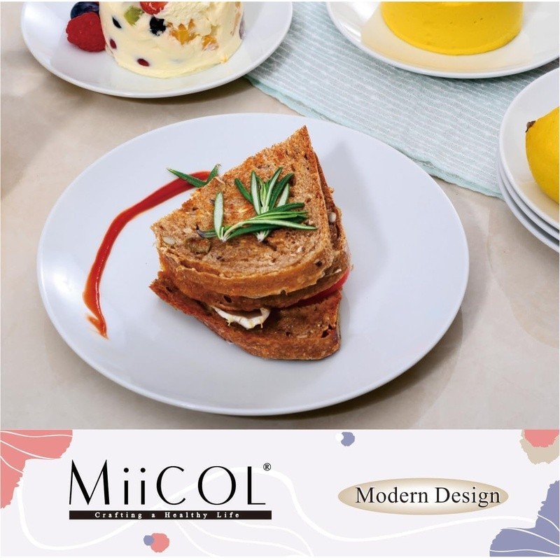 Elegant Ceramic Plates Durable Oven Safe Stackable Kitchen Dinnerware Set New