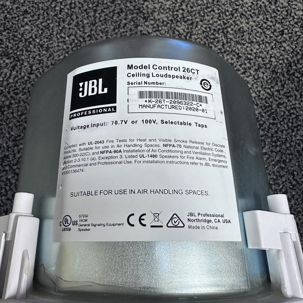 (Pair) JBL Professional Control 26CT Ceiling Loudspeakers *Please READ*
