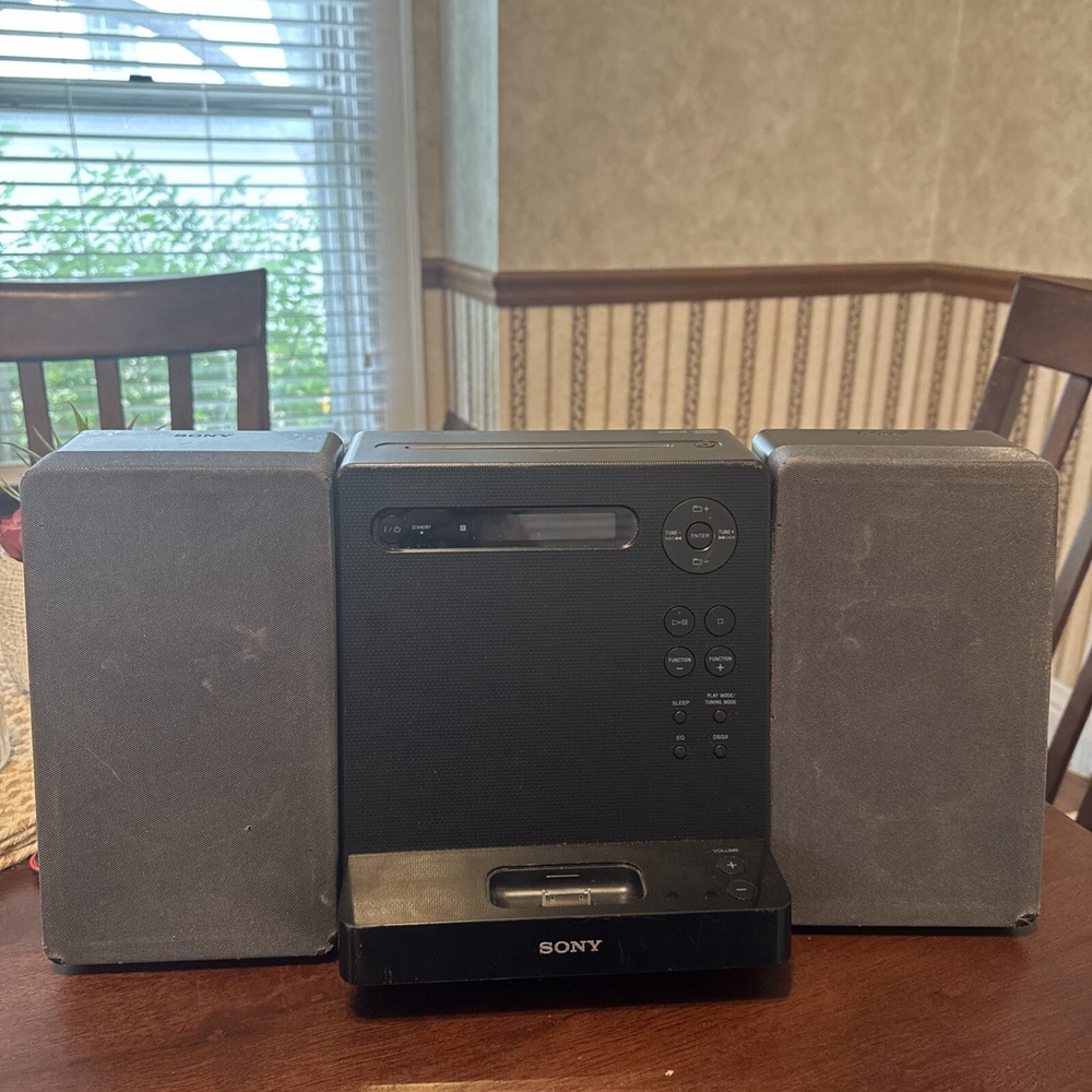 SONY STEREO HCD-LX20i Micro Component SHELF SYSTEM IPOD DOCK CD MP3 PLAYER FM