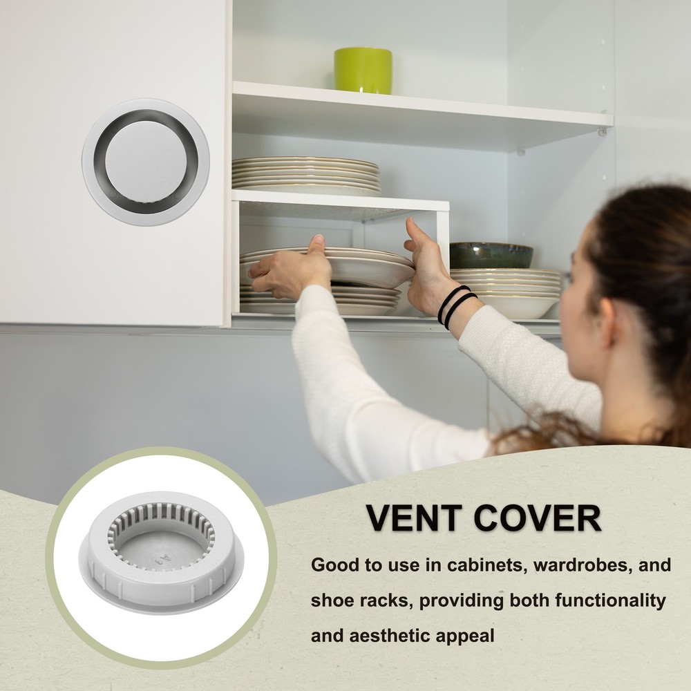 4 pcs round oven cover 50mm/2" for ceiling grey