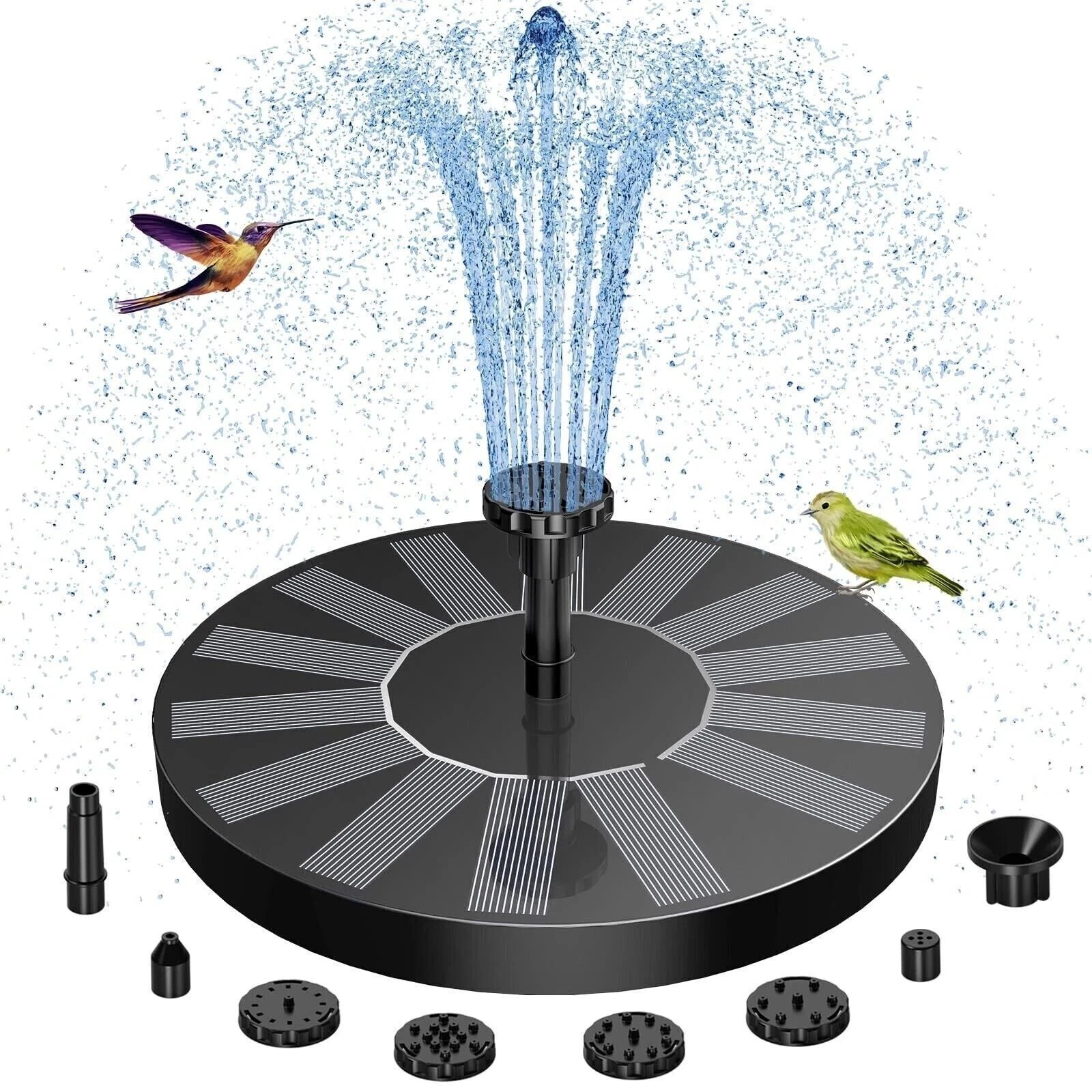 Submersible Bird Bath Solar Fountain Floating Water Pump