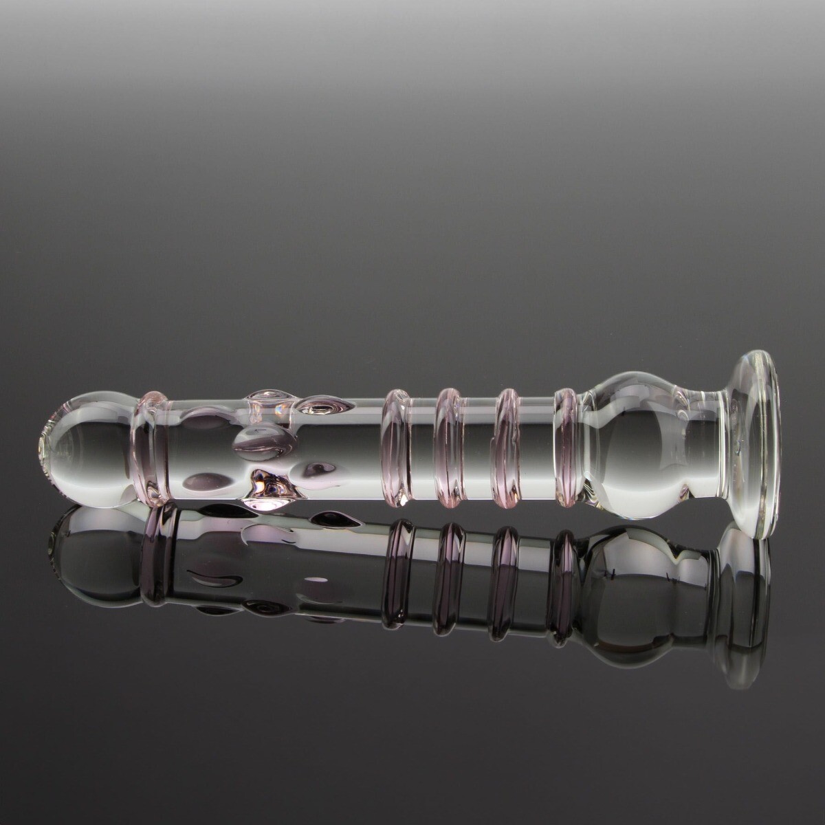 8.5" Large Glass G-spot Anal Dildo Dong Butt Plug Massager Probe Sex Toys