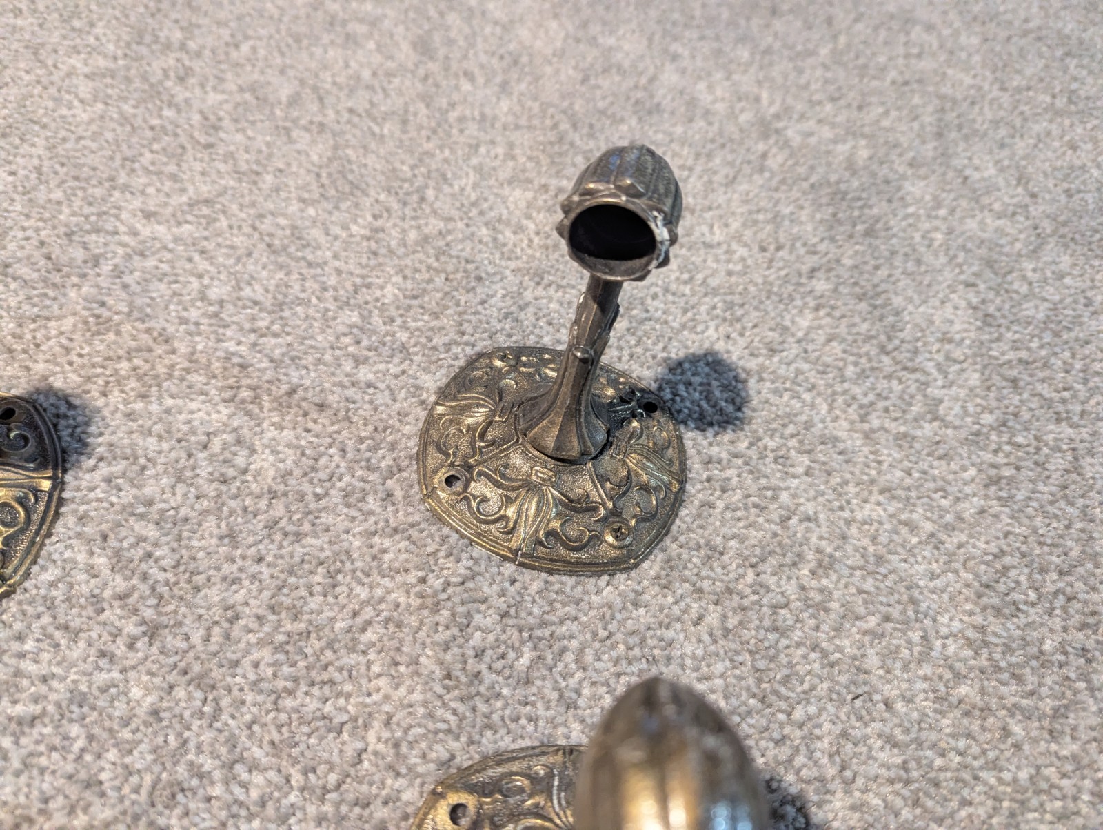 Franklin Vintage Metal Towel Bar Holder End Caps, 4-Piece