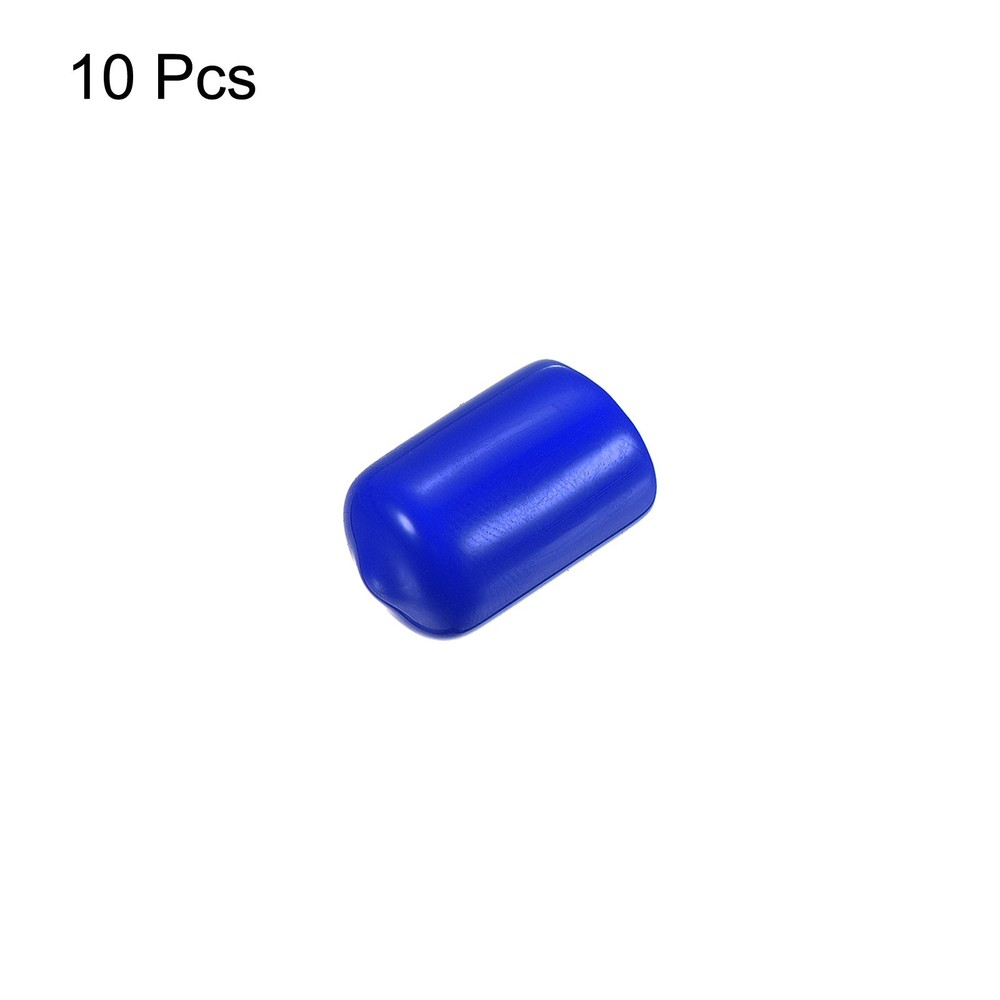 10Pcs 13mm Snooker Pool Tip Cover Billiard Cue Tip Protector Blue
