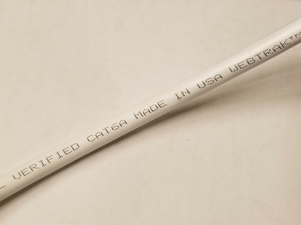 Commscope CS44P Cat6A U/UTP Network Ethernet 10G 10Gig Cable Plenum White /50ft