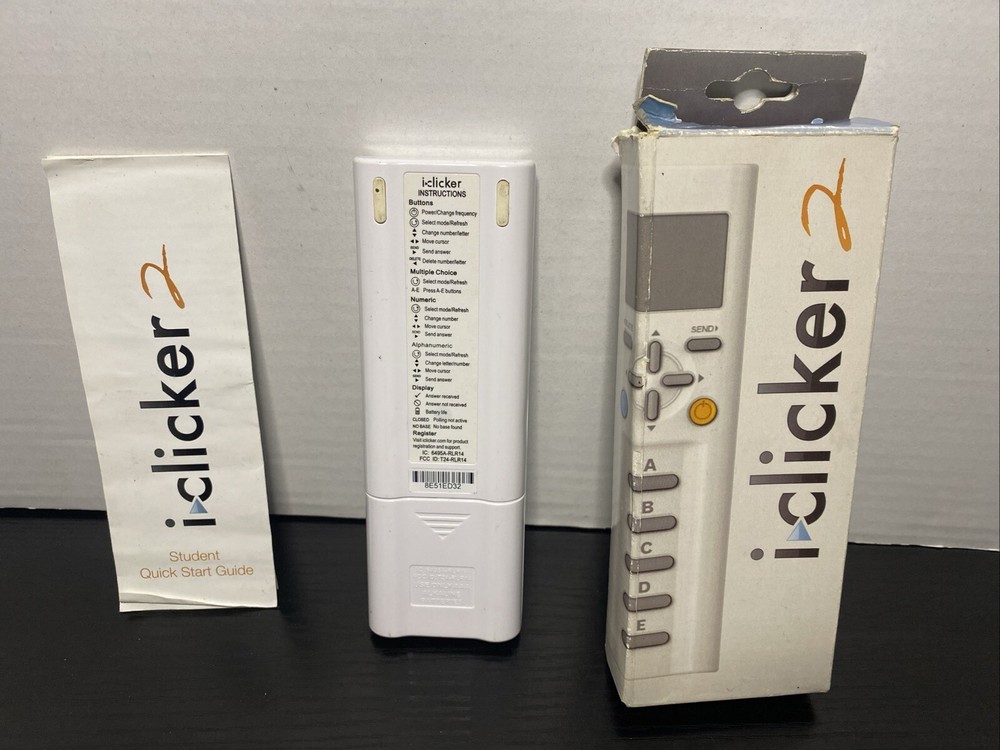 iClicker 2 Student Classroom Response Remote Control 2nd Edition / TESTED 🔥