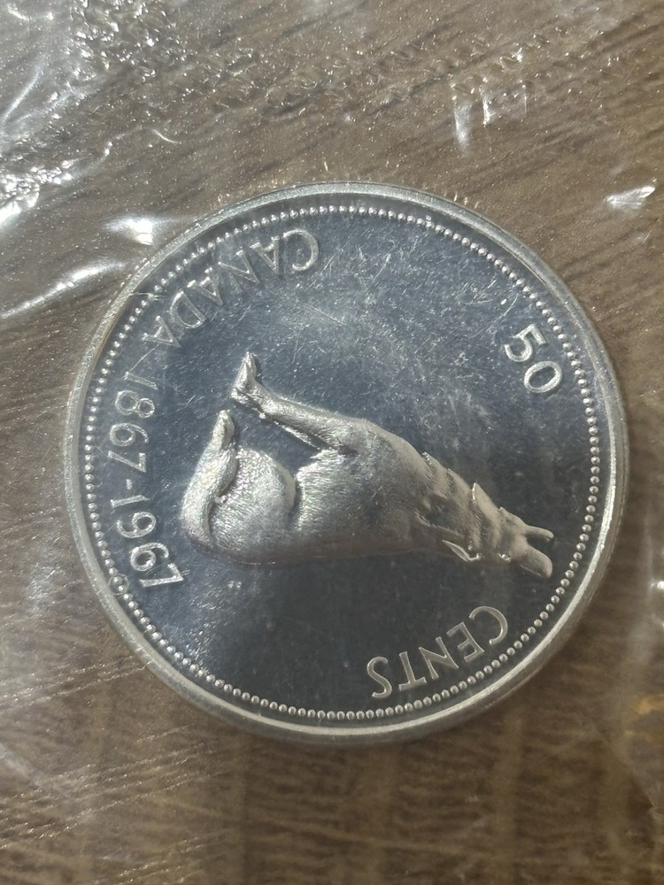 1967 Canada 80% Silver Proof Like Set in Plastic no/COA