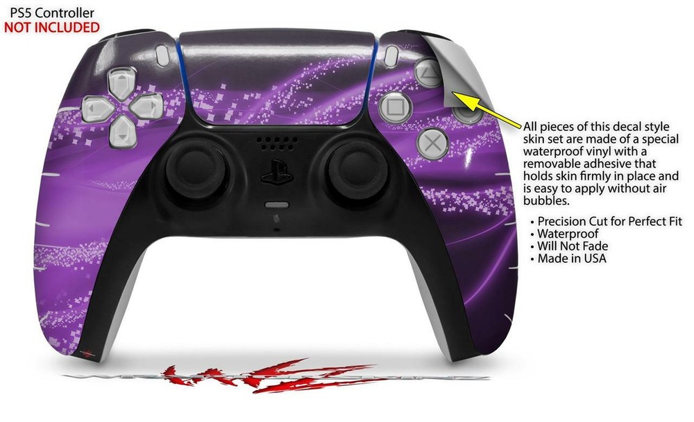 Skin Sony PS5 Controller Mystic Vortex Purple