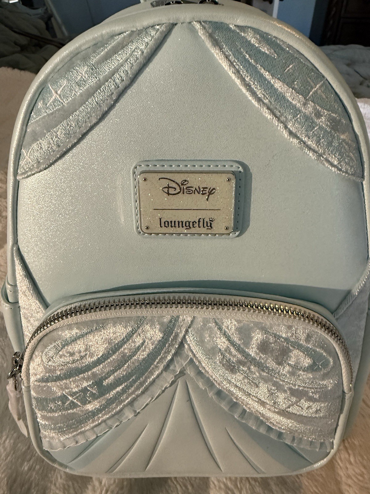 LOUNGEFLY Cinderella Gown Cosplay Mini Backpack Brand New with Tags 🩵🩵