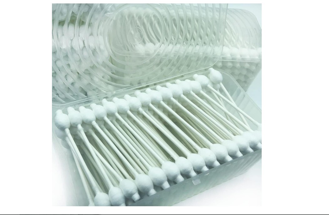 CGR Baby Safety Cotton Swabs 400-Pack - Large Tips Organic Cotton for Newborn &