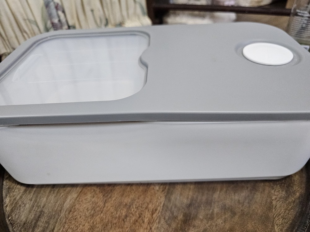Modern Laundry Pod Storage Container W/ Locking Lid & Clear Window Laundry Room