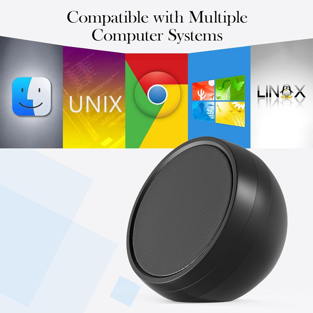 USB Computer Speaker for Laptop, External Speakers for Desktop Computer with Cry