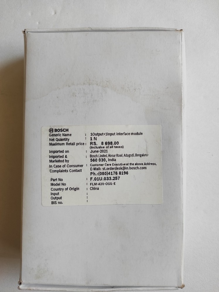Bosch AVENAR FLM‑420‑O1I1 Output-input Interface Modules New, Fast ship DHL