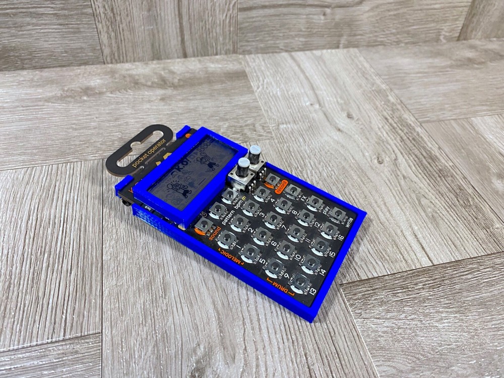 T.E. Pocket Operator Ultra Minimal Case & LCD Protector - Color BLUE - USA